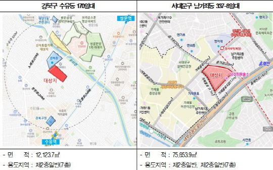 신속통합기획(신통기획) 재개발 후보지 취소 구역. <서울시 제공>